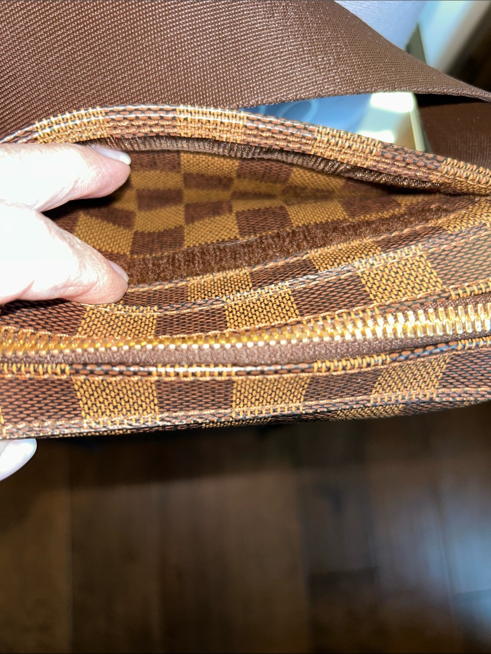 Louis Vuitton Damier Ebene Brown Belt Bag - Picture 7 of 12